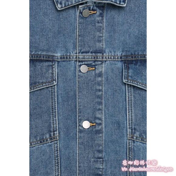 Oak fort men denim jacket medium light wash XS - Picture 11 of 11